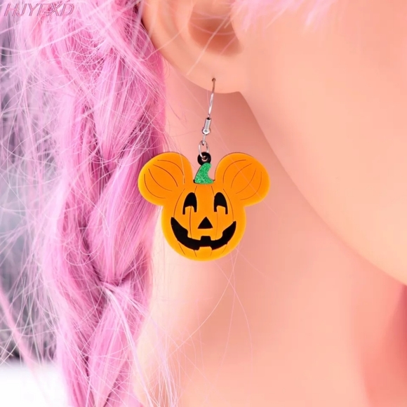 Disney Jack-o-Lantern Halloween pumpkin earrings - Picture 10 of 12